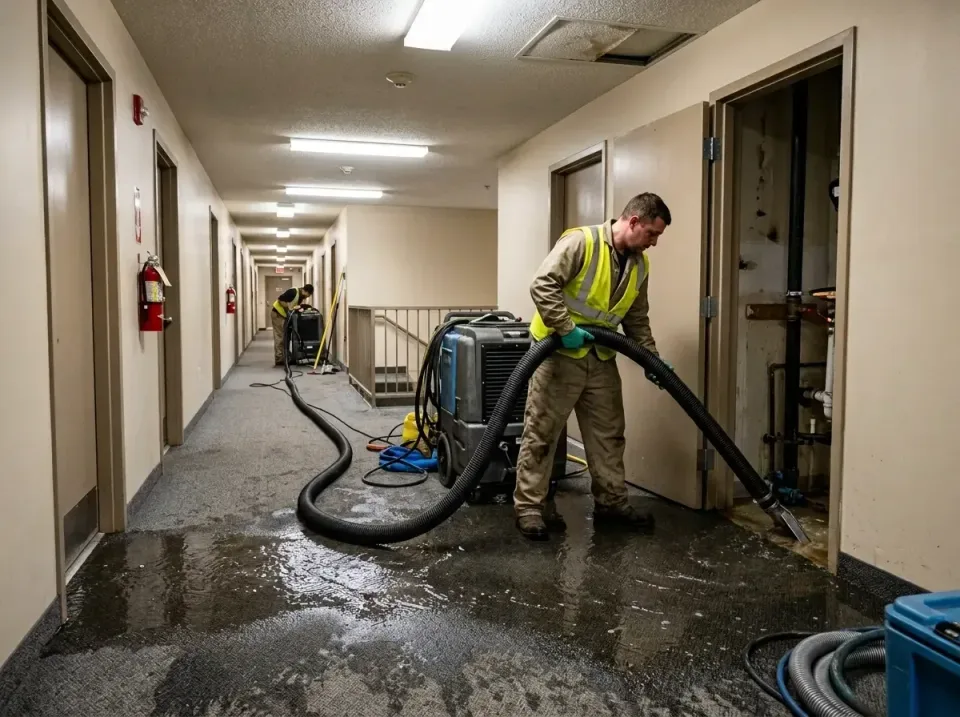 multi-unit-apartment-hallway-f-005 — frequently asked questions, Emergency Burst Pipe Water Extraction & Removal in Steiner…